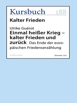 cover image of Einmal heißer Krieg – kalter Frieden und zurück